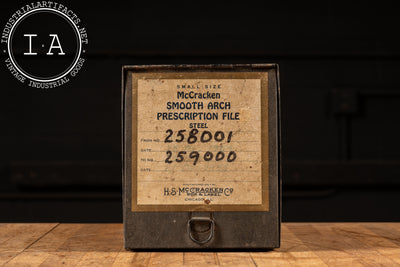 Vintage Steel Prescription File Drawer by McCracken