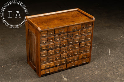 Early Wooden Small Parts Cabinet
