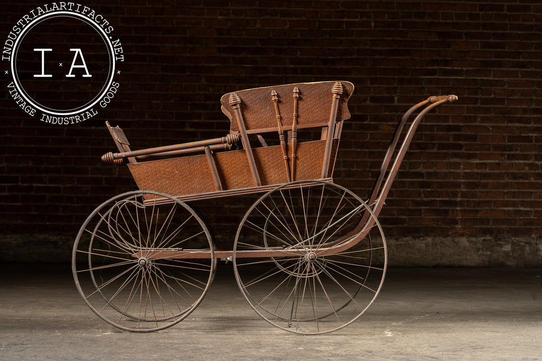 antique baby carriage Late 19th Century Oak Baby Carriage by J. S. Ford Johnson – Industrial  Artifacts