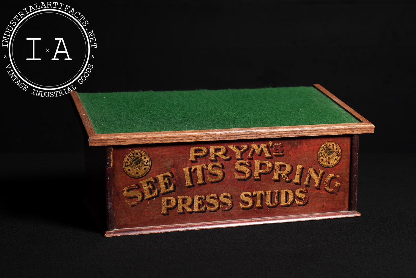 Antique Prym Advertising Countertop POS Cabinet