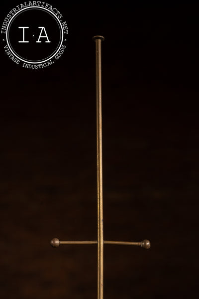 Antique Brass Tabletop Mercantile Display Stand