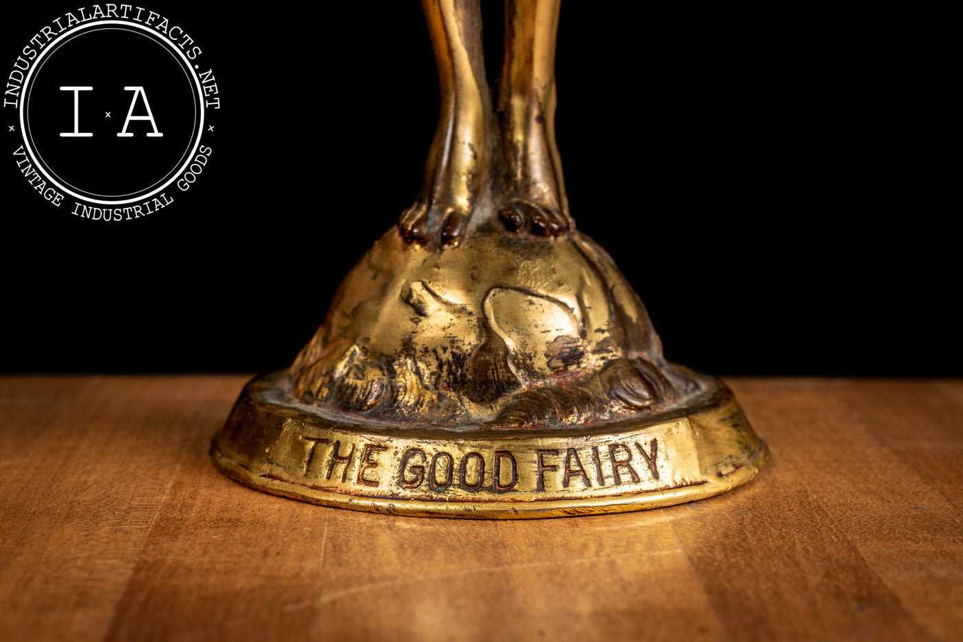 The Good Fairy | Brass McCutcheon Statuette; Signed, Dated