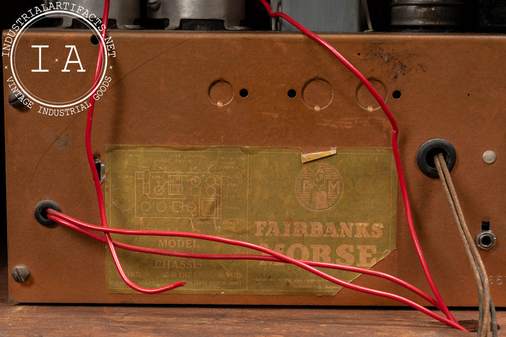 Vintage Model 6AC-1 Radio with Magic Eye by Fairbanks-Morse