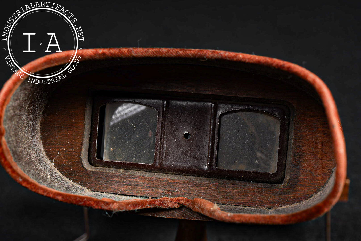 Antique Wooden Stereoscope with Hood