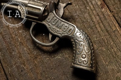19th Century Jumbo Cap Gun Pistol – Long Barrel Toy Revolver