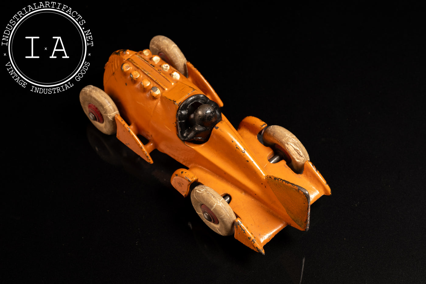 Early Vintage Hubley Golden Arrow Race Car