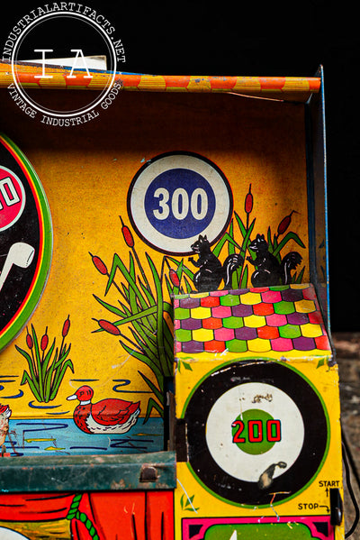 Vintage Wyandotte Model Shooting Gallery Tin Target Game