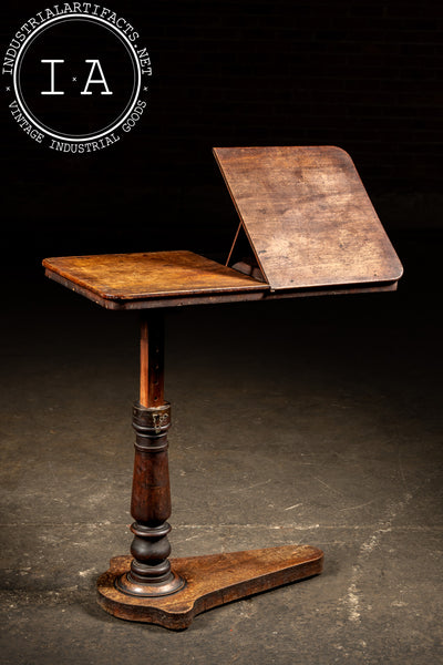 Late 19th Century Adjustable Over-Bed Reading Stand