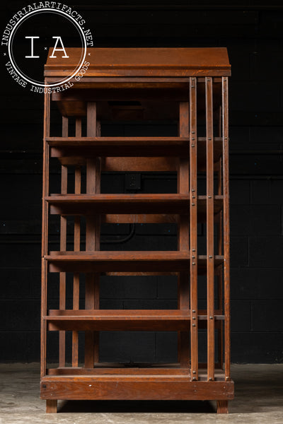 Early 20th Century Mission Style Wooden Bookcase