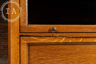 c. 1920 Arts and Crafts Barrister Kitchen Island