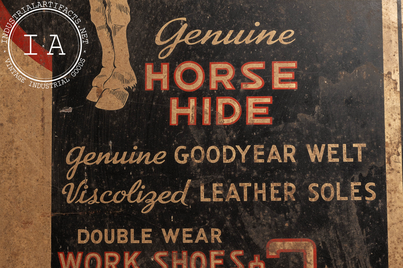 William Penn Horse Hide Shoes Sign