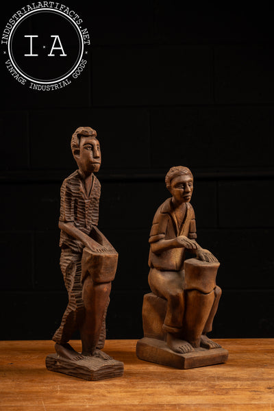 Vintage Carved Folk Art Sculptures