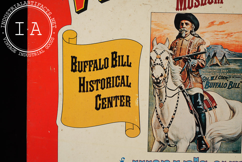 Winchester Museum Tin Lithograph on Cardboard Sign