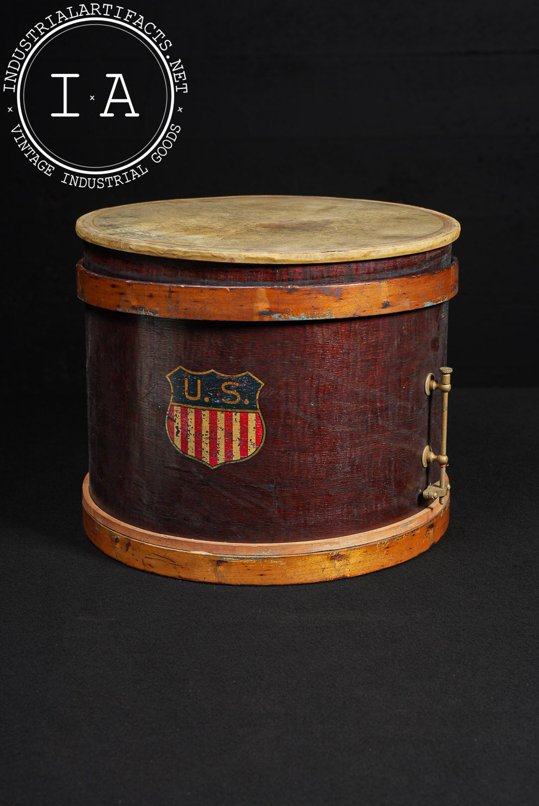 Civil War-Era Military-Issue U.S. Regimental Drum