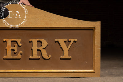 Vintage Large Wooden “Bakery” Trade Sign