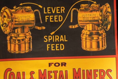 Early 20th Century Justrite Lithographic Print Ad