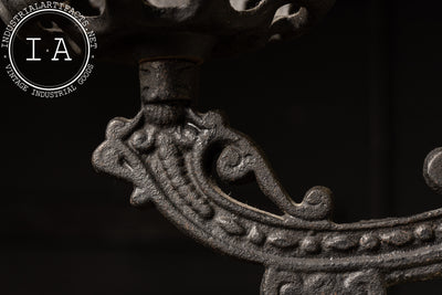 Late 19th Century Double-Sided Cast Iron Sconce