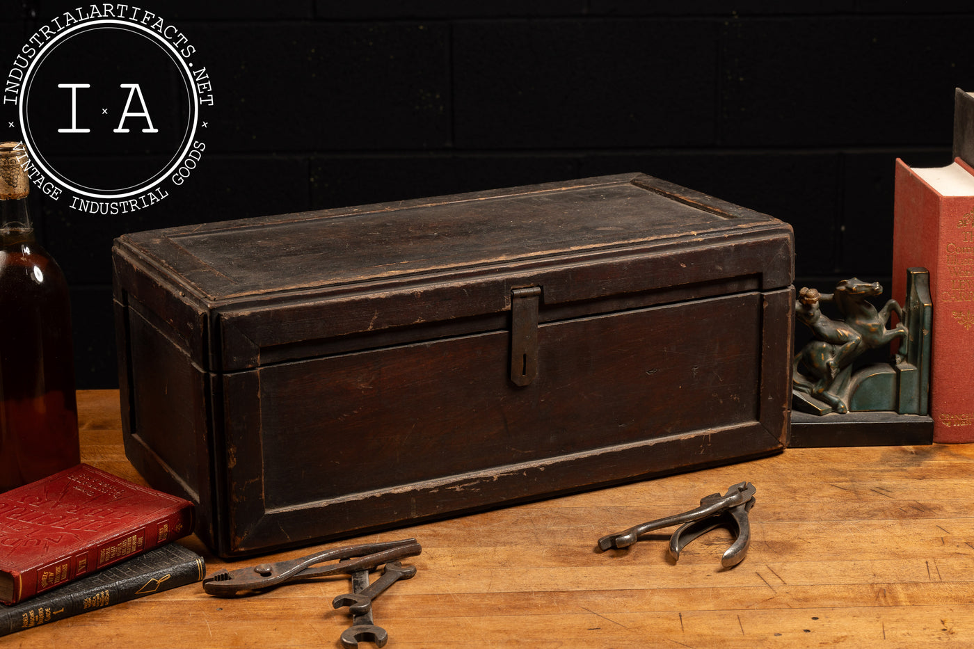 Early 20th Century Machinist Tool Chest with Floating Compartment Tray