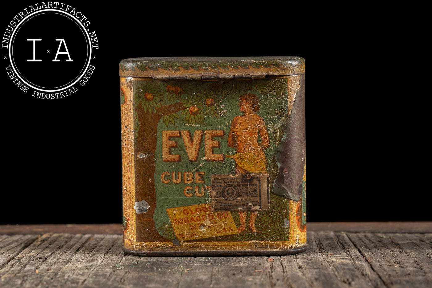 Eve Cube Cut Tin by Globe Tobacco Co.