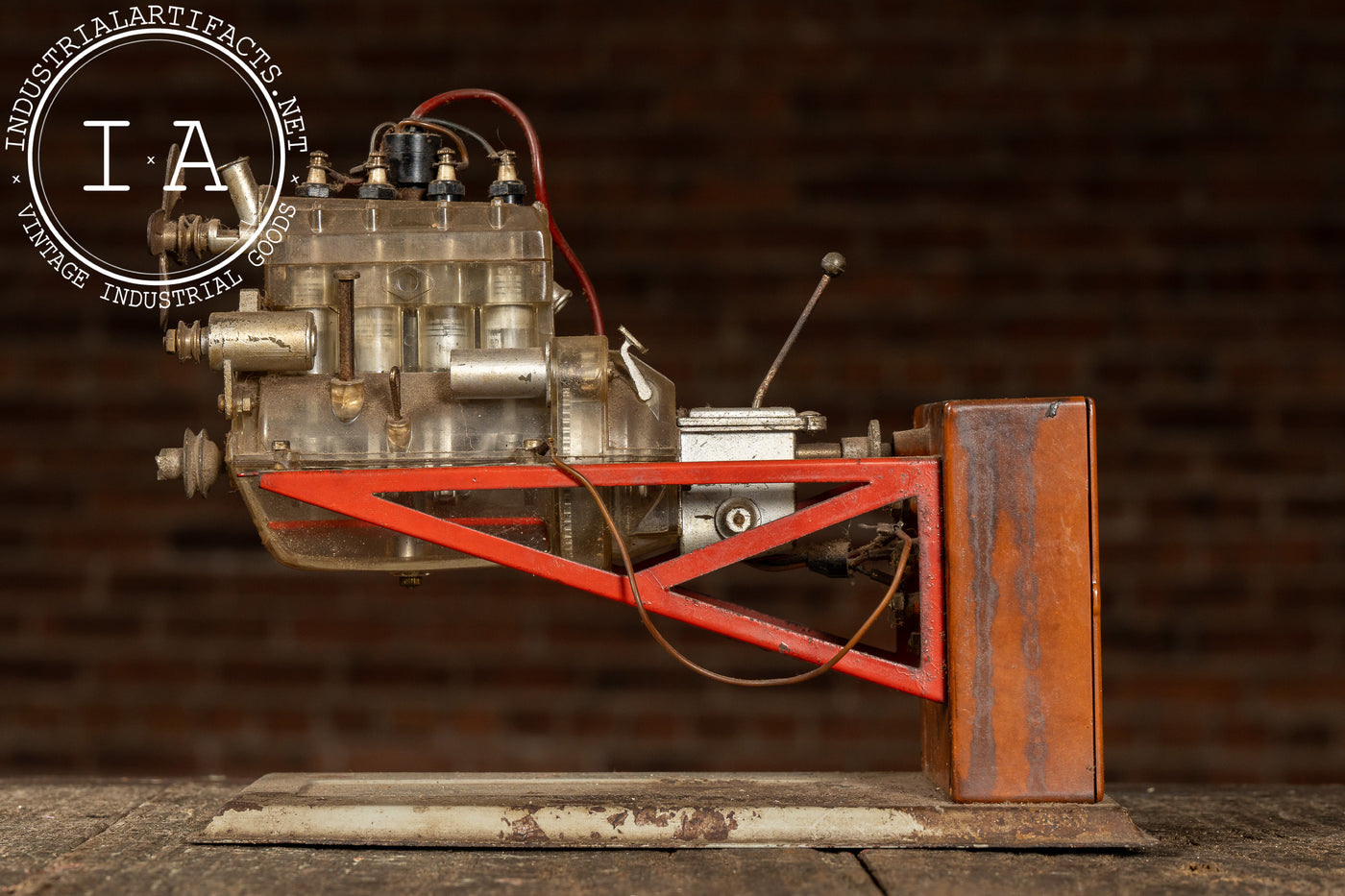 Vintage German Educational Engine Demonstrator Model by Gescha