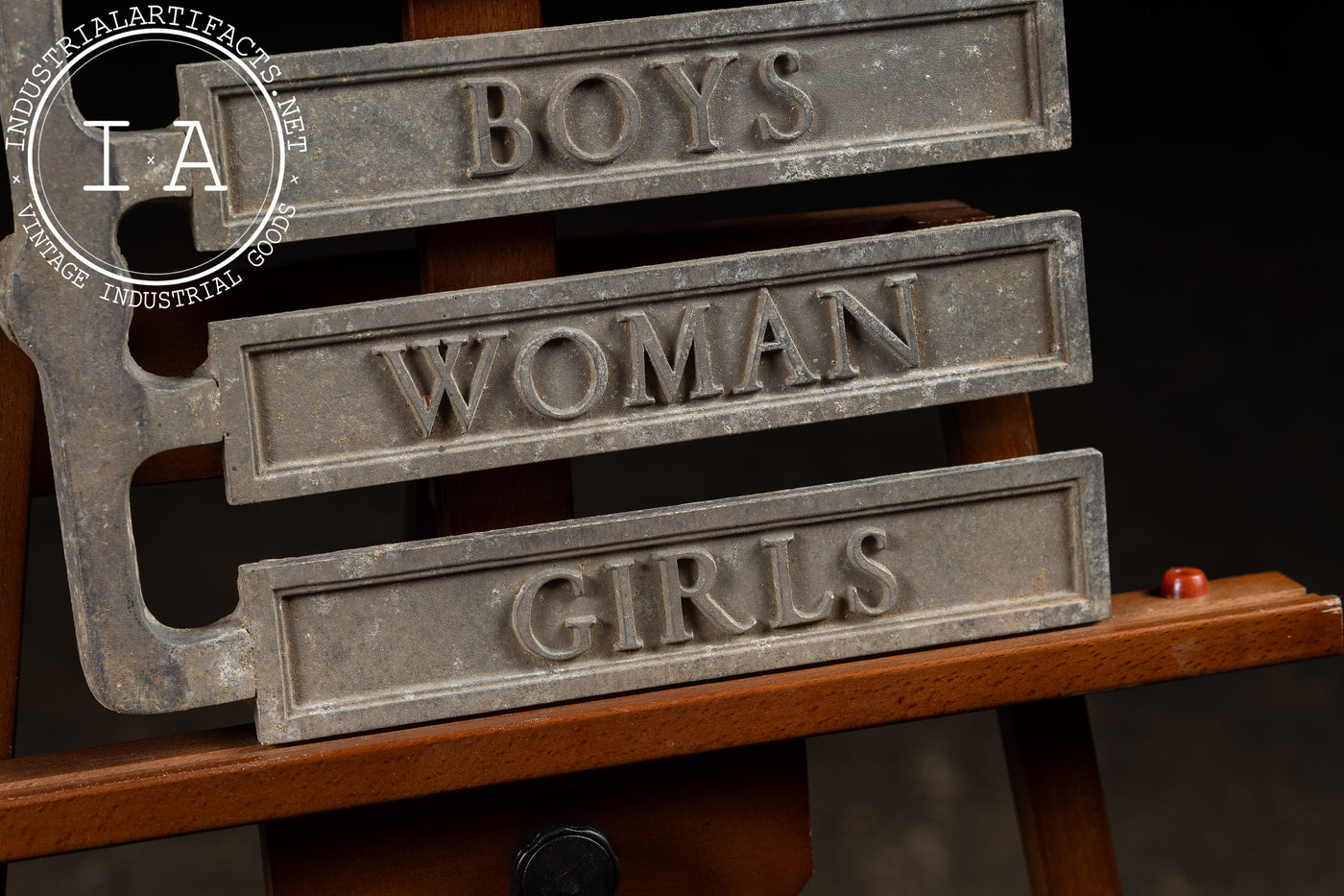 Antique Restroom Sign Foundry Mold