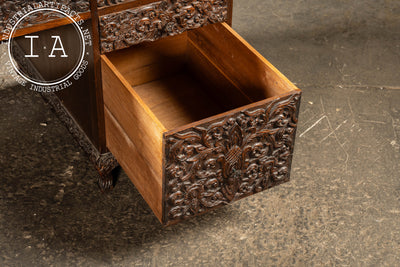 Antique Southeast Asian Carved Rosewood Desk