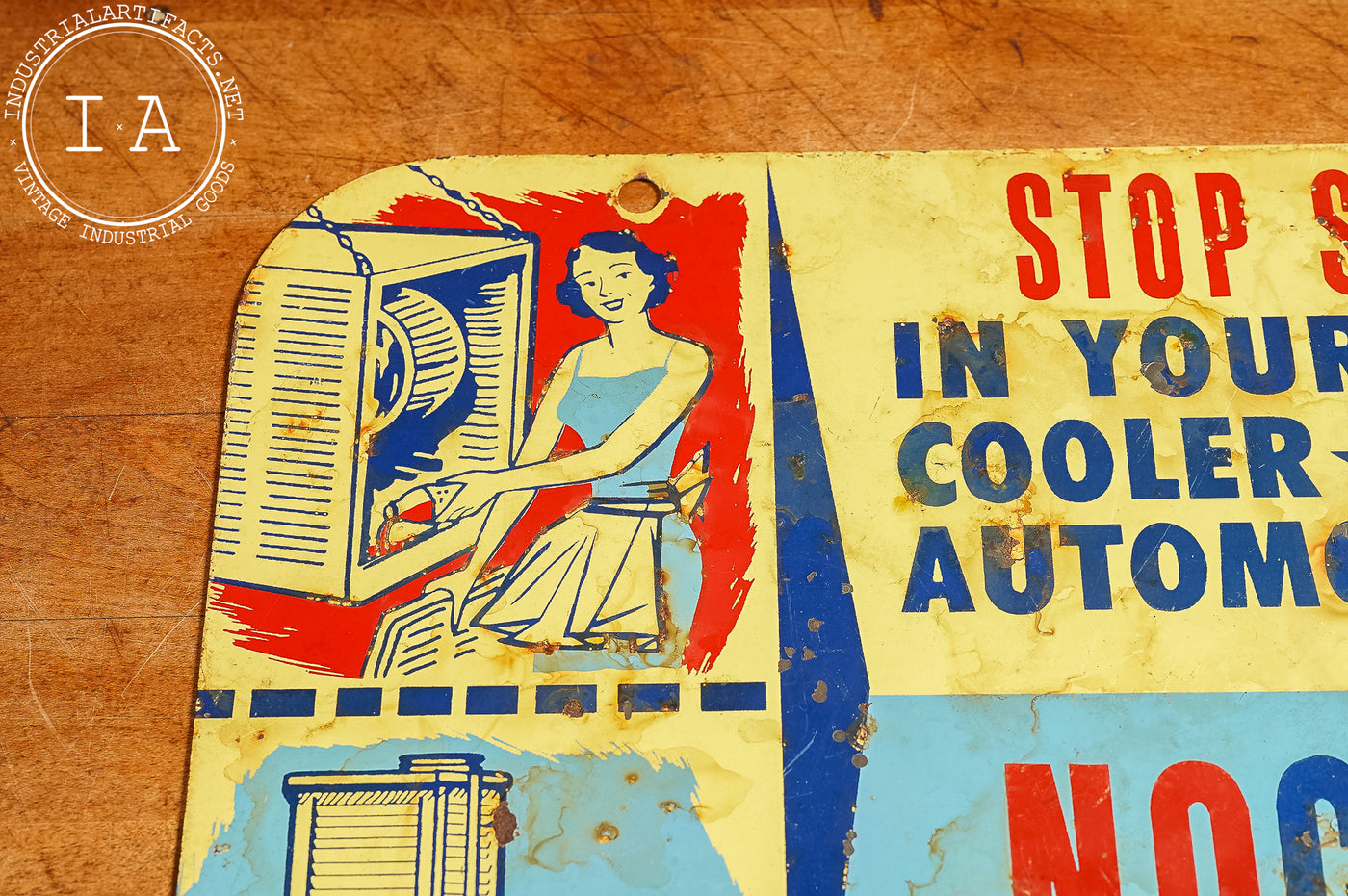 Vintage NoCor Tin Advertising Sign