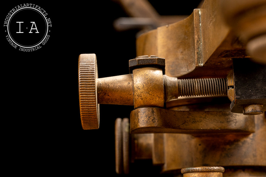 Antique Solid Brass Surveyor Transit