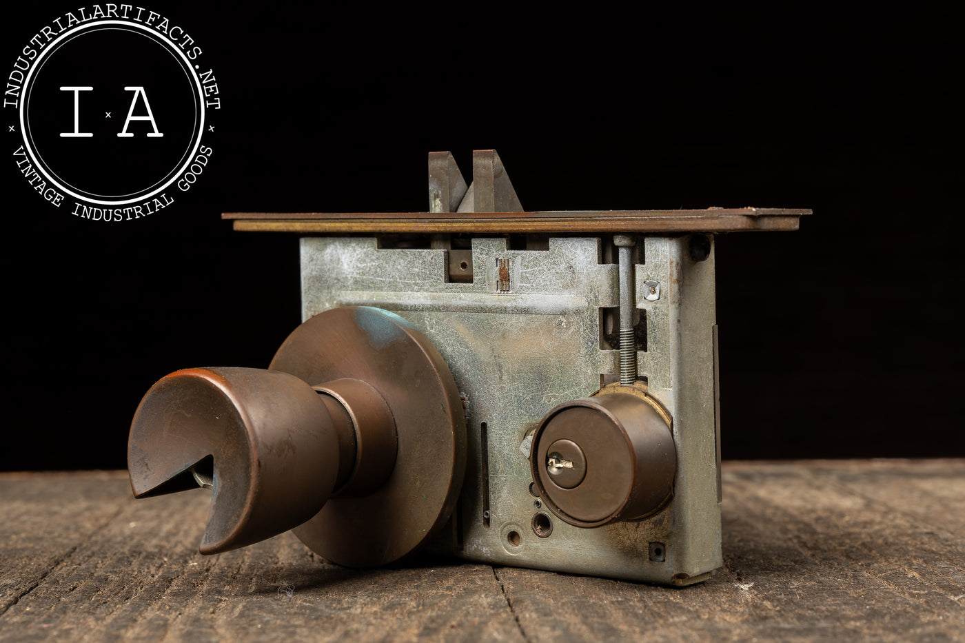 Vintage Deadbolt and Doorknob Demonstrator Model by Falcon