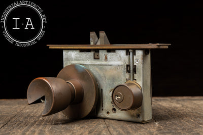Vintage Deadbolt and Doorknob Demonstrator Model by Falcon