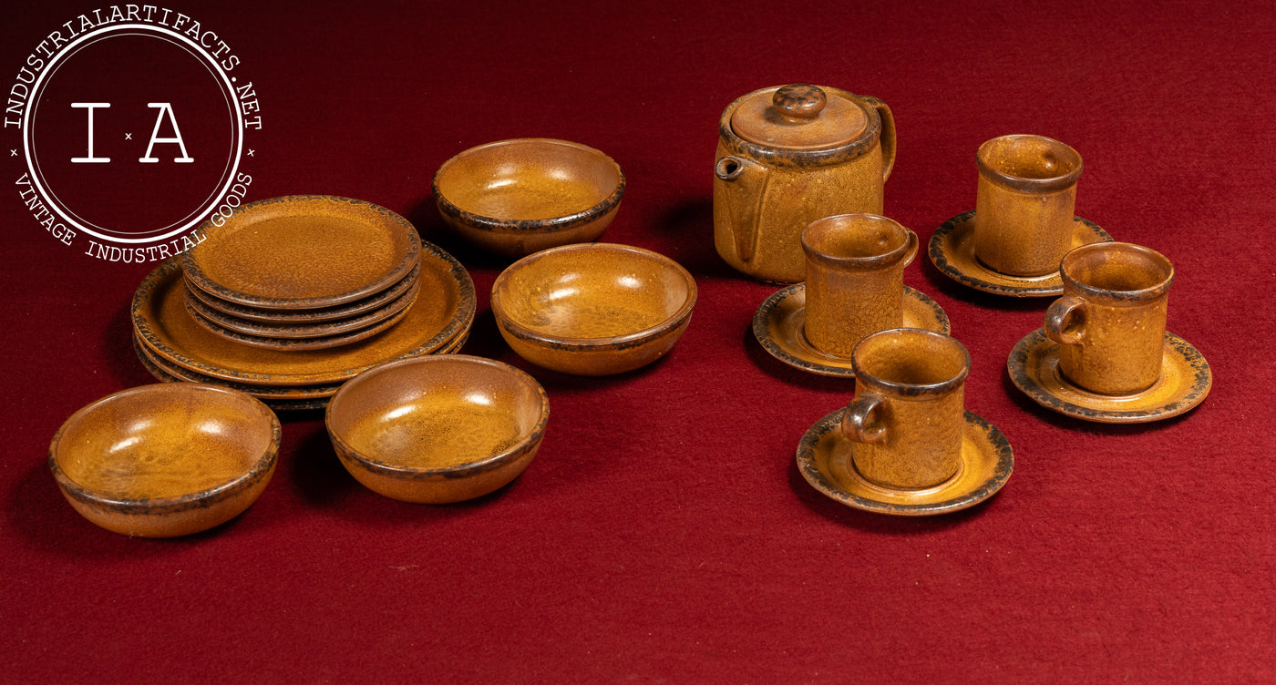 Vintage 20-Piece McCoy Pottery "Canyon Mesa" Dinner & Tea Set
