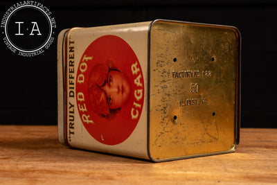 Vintage Red Dot Cigar Tin