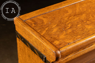 Late 19th Century Oak Three-Stack Barrister Bookcase