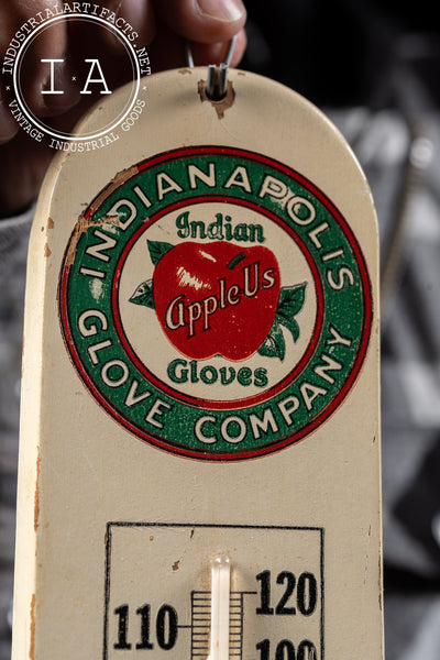 Vintage Indian Apple Us Advertising Thermometer
