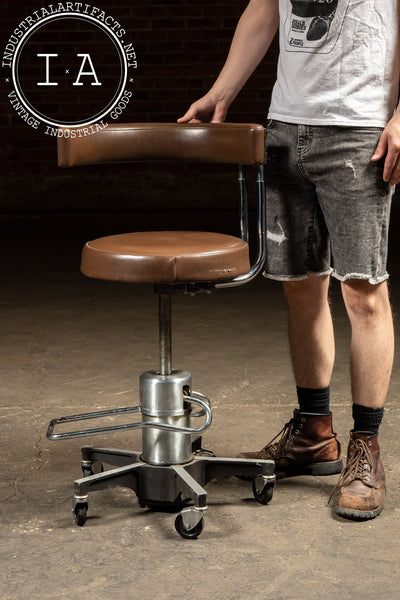 Modernist Dental Exam Chair by Dentsply in Brown