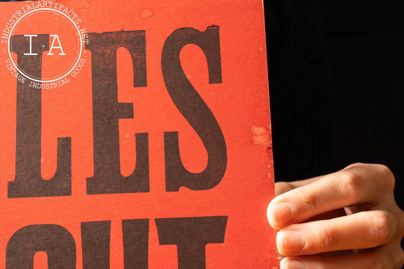 Vintage Cardstock Measles Quarantine Warning Sign