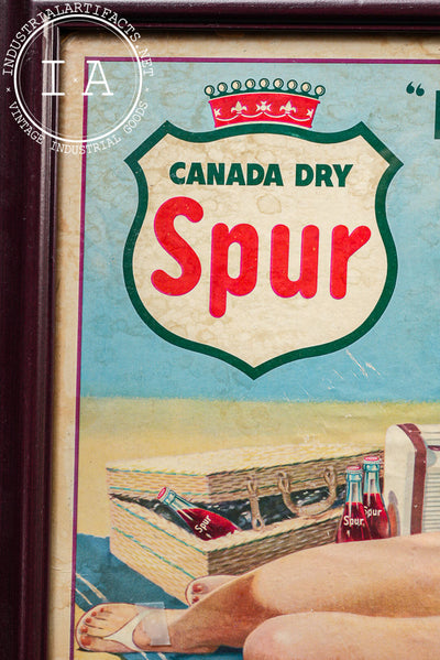 Framed 1965 Canada Dry Spur Cola Advertising Print