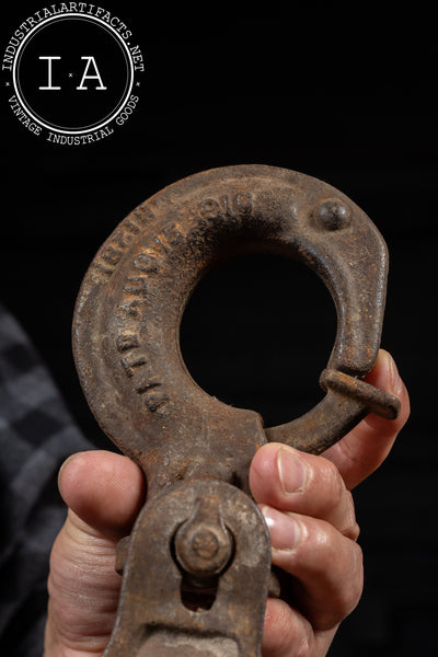 Early 20th Century Cast Iron Pulley