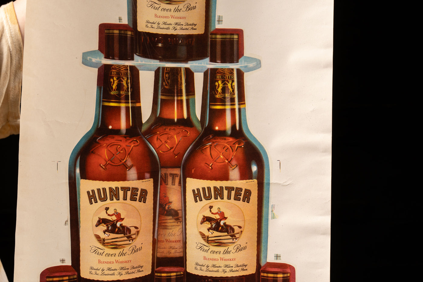 Vintage Hunter Whiskey Litho Print Ad