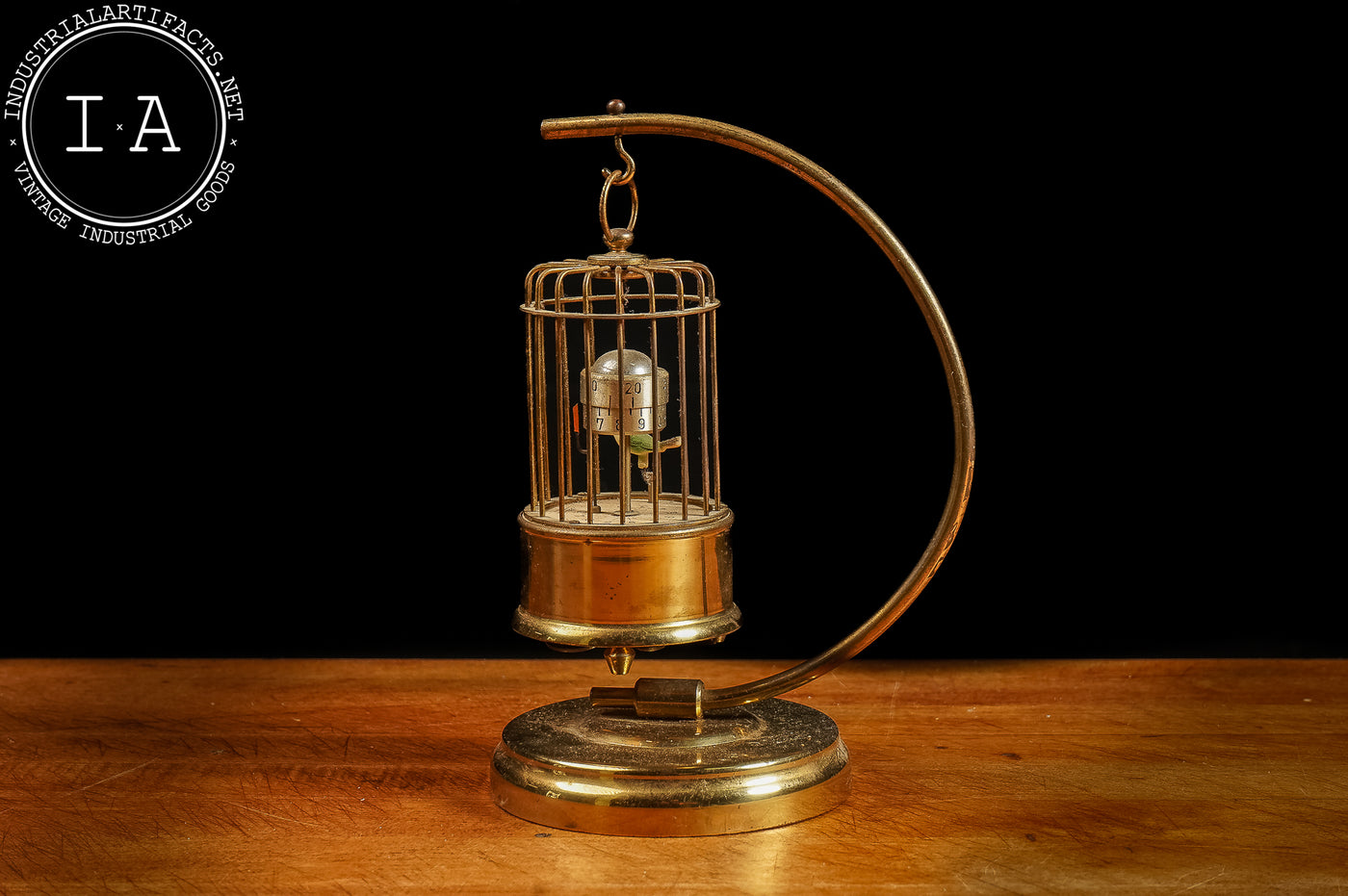 Early 20th Century J. Kaiser G.M.B.H. Bird Cage Clock