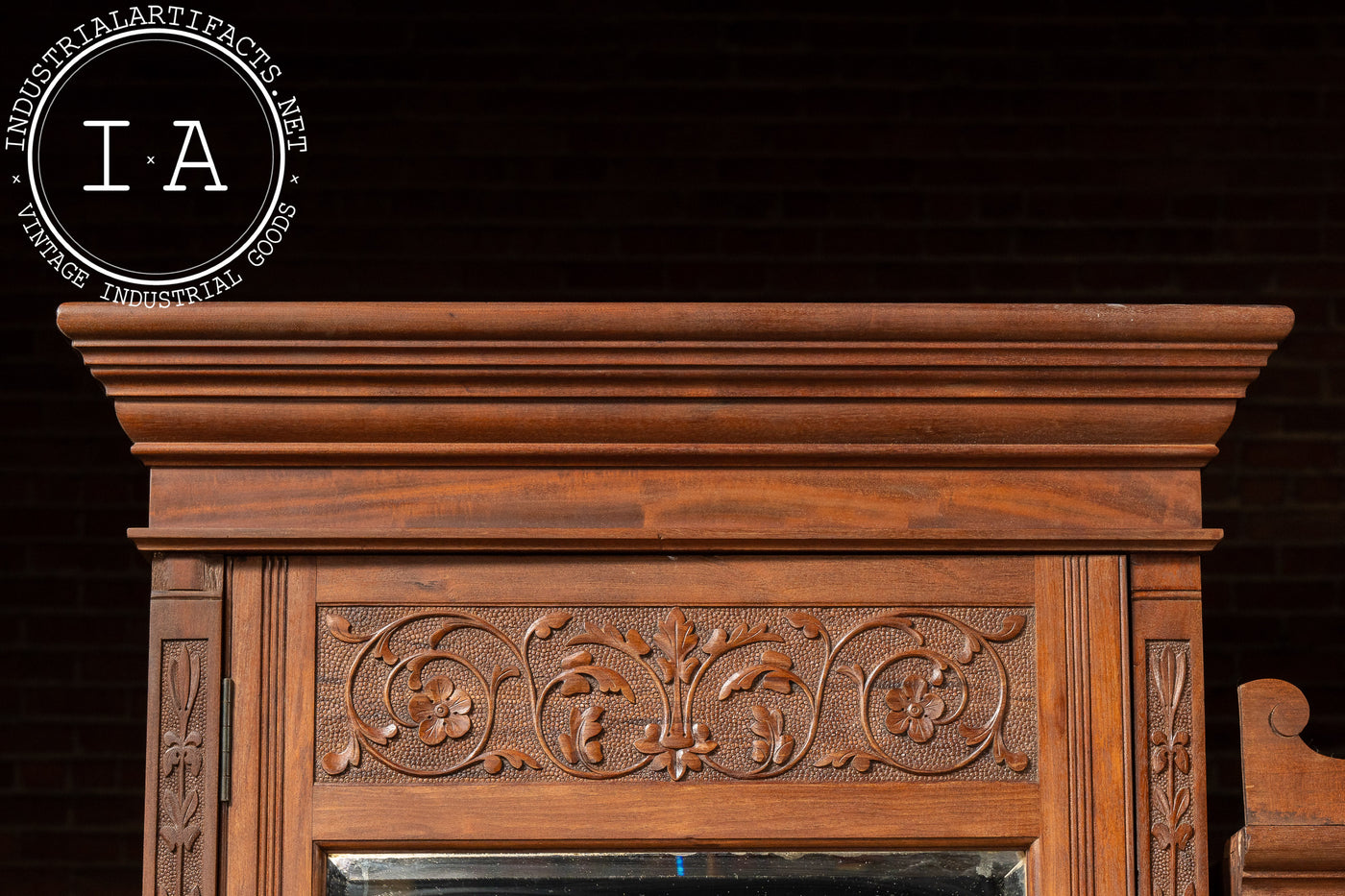 Late 19th Century Arts & Crafts 3-Section Cabinet by Edwards & Sons