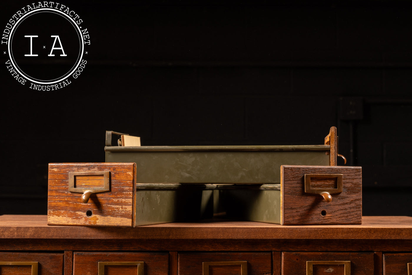 Mid Century Card Catalog Industrial Artifacts