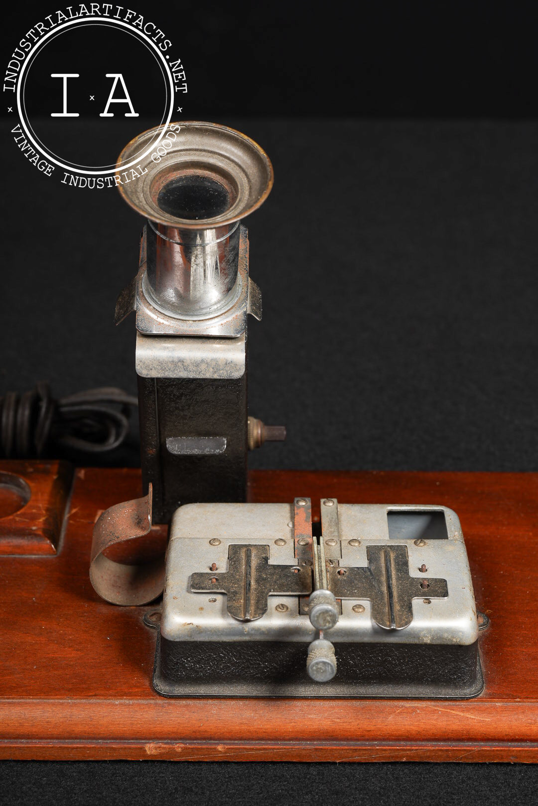 Vintage Wooden Film Splicer & Editing Station by Keystone