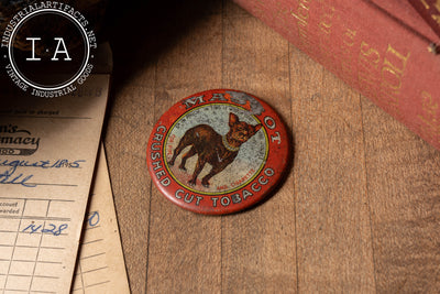 Early 20th Century Mascot Tobacco Advertising Pocket Mirror