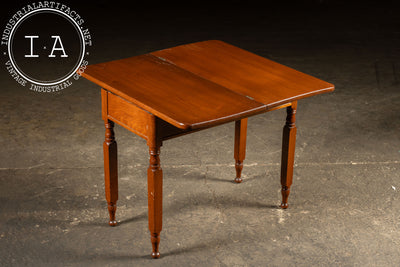 Early 20th Century Hardwood Table with Expanding Top