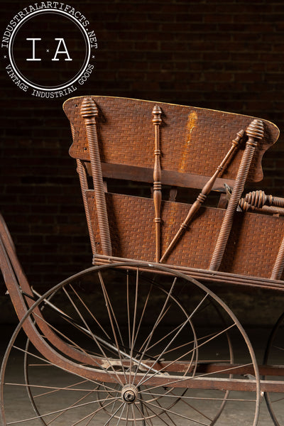 Late 19th Century Oak Baby Carriage by J. S. Ford Johnson