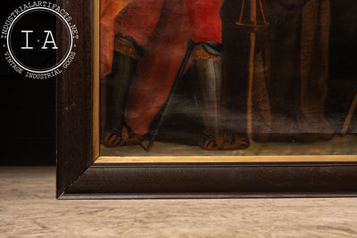 The Four Saints Oil On Canvas Convent Painting