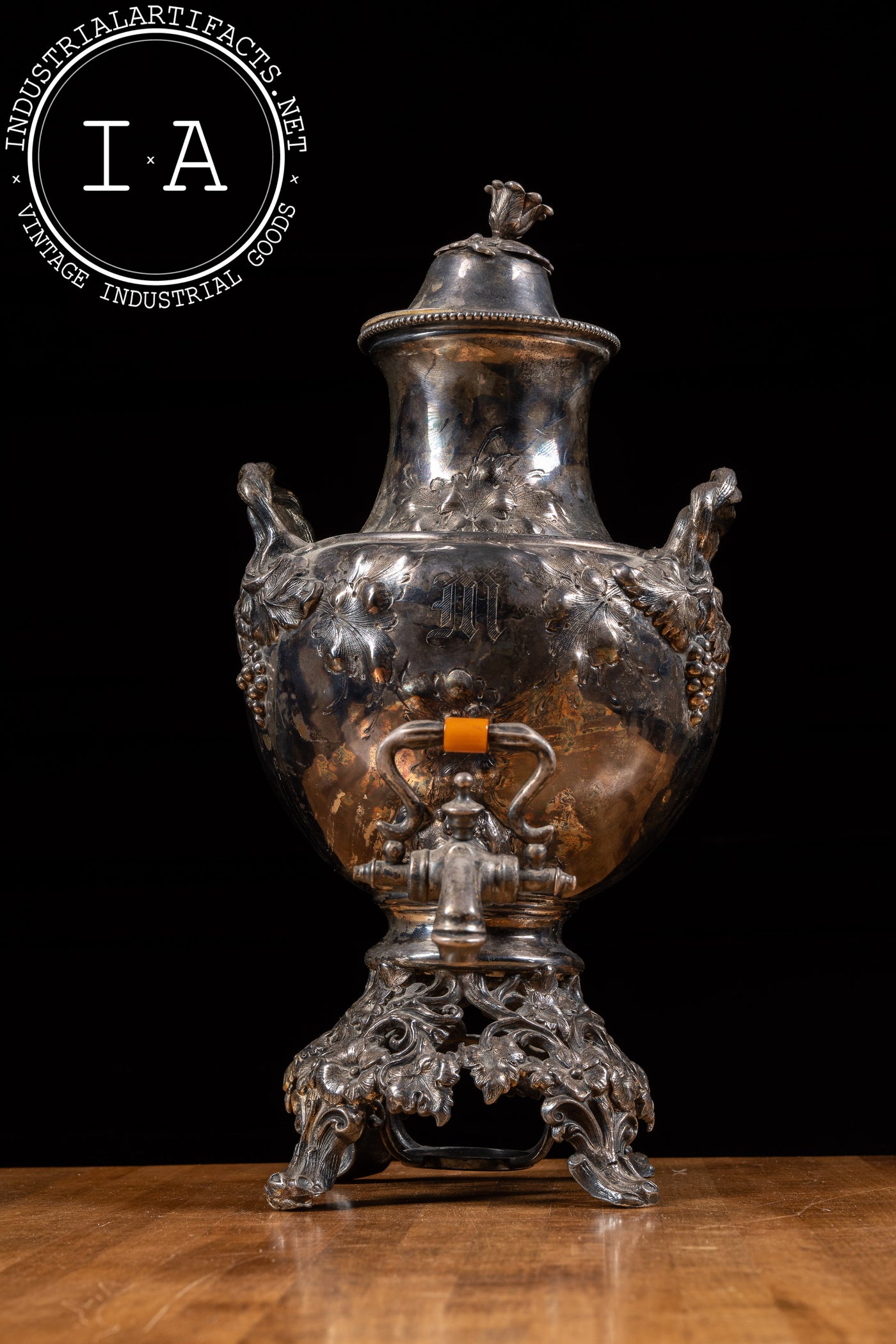 1850s English Silverplate Hot Water Pot