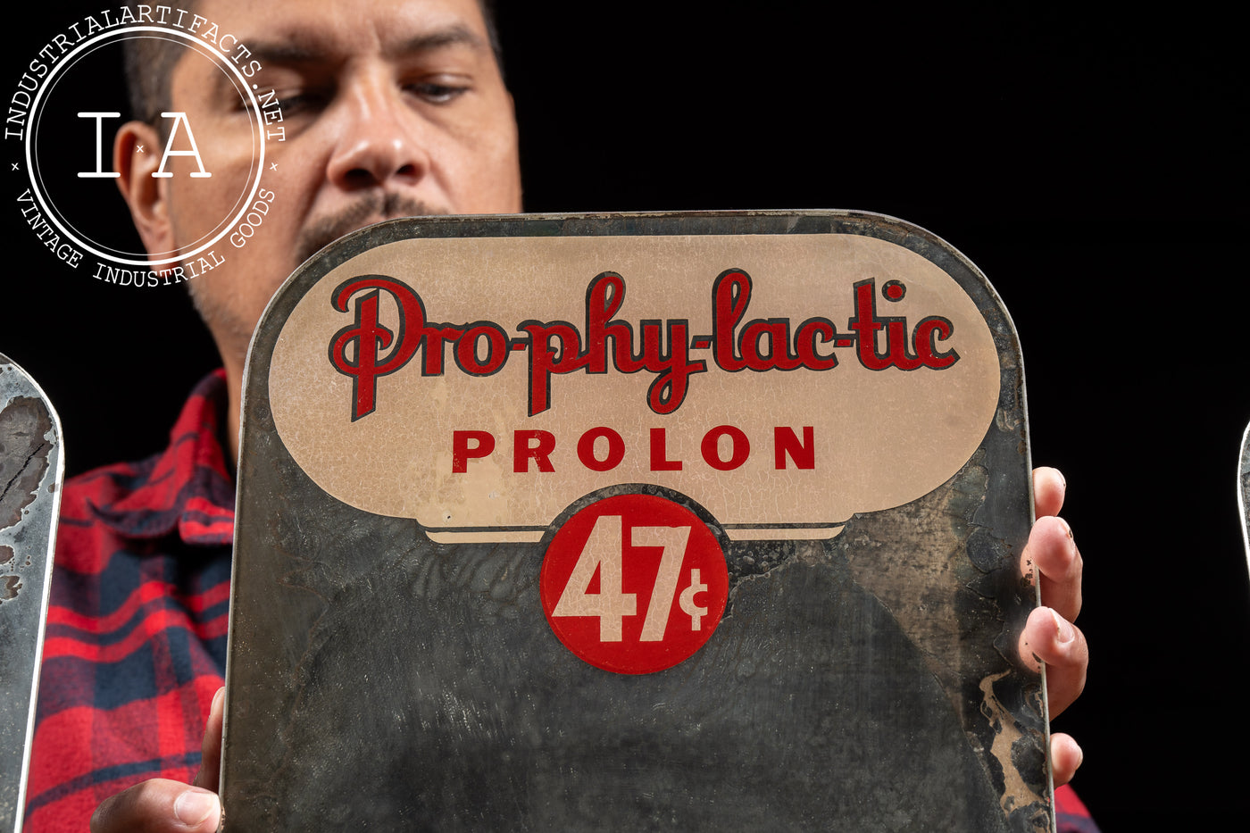 Vintage Pro-Phy-Lac-Tic Sign Set