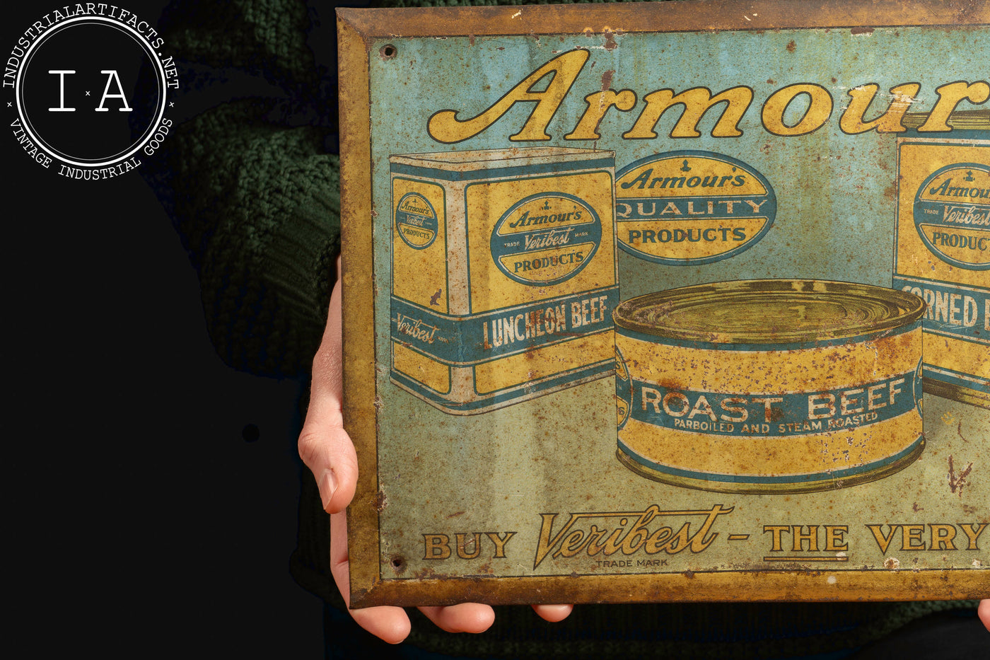 Early 20th Century Armour's TOC Advertising Sign